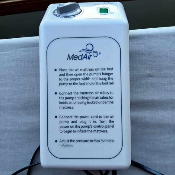 MedAir Eco Powered Pressure Reducing Air Mattress new with used electric pump - Picture 9 of 15
